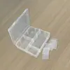 Caja de Almacenamiento de Plástico Transparente Pp con Doble Botón, Caja para Empaque y Organización de Componentes, Tarjetas de Joyería, Accesorios para Herramientas de Ferretería