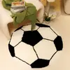 Alfombra Redonda Afelpada con Borlas, Expresión Linda en Blanco y Negro, Antideslizante y Resistente a las Manchas, Manta para Mesita de Noche de Dormitorio, Manta Frontal para Espejo, Felpudo