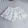 Estilo Deseo Puro Falda Mini de Volantes Estilo Pastel Nuevas Llegadas de Verano Para Niñas Menudas Antiexposición Cintura Alta Adelgazante Falda Esponjosa