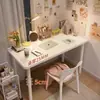 Estudio en Casa Da Bai Trabajo en Computadora Mesa de Cuentas Perler Puesto de Mesa Tira Larga Engrosada Reunión Mesa Sencilla Banco de Trabajo para Estudiante