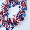 Atmosfera de Dia da Independência Americana Transfronteiriça Fitas, Pingentes, Guirlandas, Decorações Penduradas Vermelhas, Brancas e Azuis Atacado