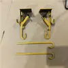 Gancho de Venta Caliente Transfronterizo Sin Taladro para Colgar Calcetines de Navidad, Gancho Telescópico Metálico Ajustable para Uso en el Hogar