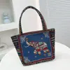 Comercio Exterior al por Mayor Nuevo Bolso Étnico de Elefante Matai para Mujer Bolso de Mano Simple para el Trabajo Bolso de Lona Bordado Bolso Pequeño Transfronterizo