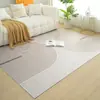 Alfombra Minimalista Italiana de Lujo Ligero Líneas Alfombrilla Lisa para Sala de Estar Estilo Wabi-Sabi Alfombra para Sofá Mesa de Café Alfombra para Dormitorio Mesita de Noche