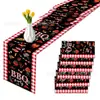 Zc132 Camino de Mesa para Barbacoa Fiesta Vacaciones Picnic Tema Sala de Estar Decoración Posavasos Salvamantel