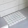Estilo Ins Cuadros Rayados Coreanos Alfombrillas para Piso de Baño Alfombrillas Absorbentes para Pies de Hogar Resistentes a Manchas y al Desgaste Alfombras para Sala de Estar