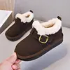 Sapatos Grandes de Algodão para Meninas 2026 Outono Novo Estilo Infantil Acolchoado Espesso Quente Sapatos Birkenstock Botas de Neve para Meninos Sapatos Pão