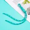 Nuevo Cuerda de Colores Ins Cuerda de Moda Colgante de Cuerda DIY Cuerda Delgada Nudada de Colores Cuerda Trenzada Accesorios Creativos de Moda para Bolsos
