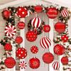 Fronteiriço Novo Pendente de Sinal de Pátio de Bola de Natal Grande Decorações de Natal para Gramado de Jardim ao Ar Livre