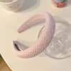 Diadema de Estilo Fresco de Lujo Ligero, Diseño de Esponja Fina, Accesorio para el Cabello de Gama Alta, Diadema de Colores para Mujeres, Venta al por Mayor, Diadema de Corona Alta para Lavarse la Cara