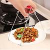Pinza anti-escaldaduras de acero inoxidable para cocina, soporte para cuencos, soporte para platos, soporte para platos, pinza antideslizante para cacerola, artefacto