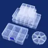 Caixa Plástica de 6 Compartimentos Caixa de Embalagem Peças de Ferragens Componentes Digitais Equipamento de Pesca Caixa de Embalagem para Joias Caixa de Armazenamento de Brinquedos e Joias