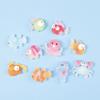 Accesorios de resina Serie Océano Dibujos animados Pequeños Peces Cangrejo DIY Accesorios para el cabello para niños Broche Material Funda de teléfono Parche