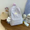 Mochila escolar dulce y linda, gran capacidad, mochila simple de doble hombro, mochila escolar a cuadros, mochila escolar de alta apariencia