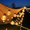 Luces LED solares para camping al aire libre, luces de colores, bolas redondas, luces decorativas de ambiente, guirnaldas de luces de burbujas de bola G50, guirnaldas de luces impermeables para toldo