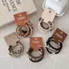 Set de Cintas para el Cabello Color Café con Leche Coreano, Bandas para el Cabello Simples y Elegantes, Anillos para el Cabello de Alta Elasticidad, Accesorios para el Cabello de Alta Gama