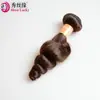 10A Color Marrón Oscuro 2# Cabello Humano Remy Peruano Ola Suelta