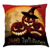 Capa de Almofada de Algodão Estampada de Halloween Mais Vendida da Amazon, Almofada de Sofá, Almofada de Carro