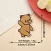 Pegatinas de Tela Bordadas de Oso Autoadhesivas Nuevas Lindas Pegatinas de Parche de Dibujos Animados Pegatinas de Parche para Chaqueta de Plumas Sudadera Pegatinas de Tela Decorativas