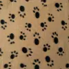 Manta de Forro Polar de Doble Cara para Mascotas Transfronteriza para Perros, Manta Caliente para Mascotas, Manta con Huellas de Patas de Gato y Perro, Colchoneta para Dormir, Esterilla para Mascotas