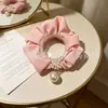Ventas Directas de Fábrica Transfronterizas Sencillos Resortes para el Cabello de Niñas Scrunchies de Satén con Pedrería de Alta Calidad Resortes para el Cabello Cuerdas para el Cabello Resortes para el Cabello