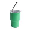 2-7oz Mini Car Cup 304 aço inoxidável bonito pequeno fresco pequeno copo de vinho portátil dupla camada de palha