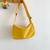 Bolsa Transversal Feminina Nova 2022 Cor Pura Simples Estudante Lona Grande Capacidade Moda Casual Ombro Celular