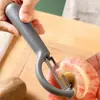 Descascador em Forma de P de Aço Inoxidável Raspador de Frutas Doméstico Descascador de Batatas Faca Multifuncional para Descascar Batatas