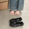 Zapatos Planos de Lazo Estilo Coreano para Mujer 2026 Otoño Nuevos Suela Suave Boca Baja Bailarinas Punta Redonda Slip-on Zapatos para Mujer