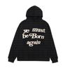 Suéter con capucha y estampado de letras para hombre y mujer, estilo hip hop punk, estilo retro americano de comercio exterior transfronterizo