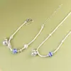 Ciervo Dorado Rey Plata Pura Gota de Aceite Nube Perla Carácter de Bendición Calabaza Cuerda Hecha a Mano DIY Gancho Fénix Conjunto de Pulseras para Mujer