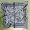 Pañuelo de Seda 90 para Mujer, Pañuelo Cuadrado de Satén con Tacto de Alta Gama, Versátil Bufanda de Cuello Profesional de Moda Coreana, Pañuelo para la Cabeza, Chal Estampado Vintage