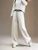 Calça Casual de Inverno Nova Chegada Duas Formas Veludo Plus Tamanho Perna Reta Perna Larga Calças Femininas