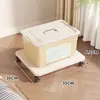 Base de Caja de Almacenamiento Movible Soporte Multifuncional Bandeja Organizador Tablero de Almacenamiento con Ruedas de Pie Estante de Almacenamiento Doméstico