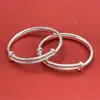 Pulsera inocente y vivaz pulsera de la suerte plata pura 999.9 pulsera infantil estilo étnico regalo de Año Nuevo infantil luna llena