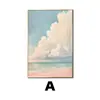 Arte de Pared Minimalista para Restaurante, Pintura de Pared para Pasillo de Entrada, Pintura Decorativa Estilo Crema para Sala de Estar, Colgante de Pared de Paisaje para Fondo de Sofá
