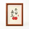 Novo Estilo Chinês Moldura de Madeira Maciça em Forma de Arco de 6 polegadas Moldura Vazia 7810 polegadas A4 Ornamento Tridimensional Montagem de Caligrafia Moldura Decorativa Suporte de Exibição