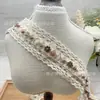 Algodão e Linho Estilo Chanel Contas de Pedra Renda DIY Punhos de Roupa Artesanais Cinto Chapéu Acessórios Materiais de Fita