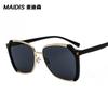 Gafas de Sol Jamie 9149 Gafas de Sol de Moda de Color Claro para Mujer Gafas de Sol con Lente Amarilla Transparente Gafas de Sol con Montura Grande para Hombre