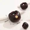 Cuentas Sueltas de Madera de Agarwood Natural Metálico con Cuentas, Cuentas Espaciadoras para Pulseras Hechas a Mano, Cuentas de Barril, Accesorios para Colgantes, Accesorios, Materiales para Joyería