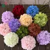 Novos Pirulitos de Simulação Hortênsias Flores de Haste Única para Casamento Flores de Hortênsia Materiais de Flores para Casamento Decoração de Casa Atacado