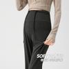 Calça de Maternidade para Outono e Inverno 2025, Novo Estilo, Forrada com Fleece, Engrossada, Calça Flare, Calça Longa de Maternidade Que Não Aperta a Barriga