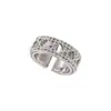 Anel de Grade Geométrica Feminino Simples Moda Elegante Cyber Celebridade Anel Aberto Geométrico de Aba Larga Nicho Anel de Dedo