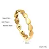Collar Popular en Forma de Corazón Transfronterizo, Anillos y Pulseras de Moda Estilo Europeo y Americano, Serie de Joyería de Acero Inoxidable Electrochapado en Oro de 18 Quilates