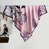 Bufanda de seda decorativa de estilo coreano de venta caliente con estampado fresco, seda para oficina, cálida para verano, protector solar, sensación fresca, para dama, combinable con todo