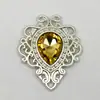 Hebilla decorativa de acrílico con placa de flor de aleación de gota de agua coreana transfronteriza, accesorios para manualidades, ropa, funda de teléfono, caja de regalo, accesorio para el cabello