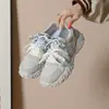 Zapatillas casuales de senderismo 2026, zapatos de papá para mujer, ligeras, nuevo diseño transpirable de otoño con cordones, tela para exteriores