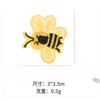 Patch de Bordado Patch Bordado Decorativo Patch de Tecido Sem Costura Acessórios para Roupas Patch de Bordado Patch de Bordado Cartoon Pequena Abelha Roupas