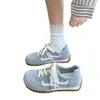 Tênis esportivos casuais, dad shoes, sapatos estilo Forrest Gump, tênis de corrida leves, coleção outono 2026 novo feminino, tênis de treino alemães vermelhos de sola grossa