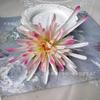 Pinça de Caranguejo Crisântemo Bianhua Crisântemo Antigo Flor de Seda Crisântemo de Oito Garras Flor para Cabelo Acessórios Hanfu Clipe Lateral Joia